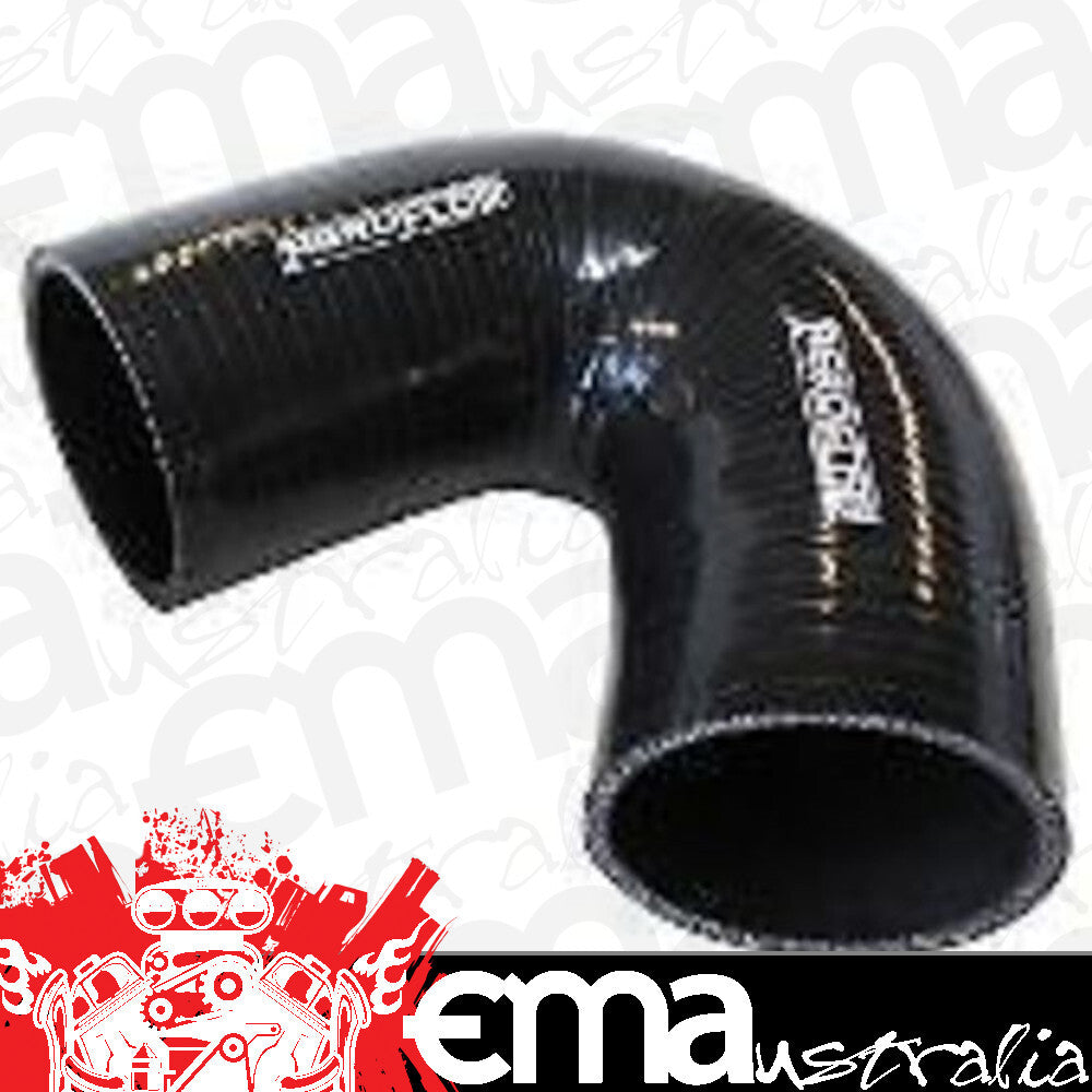 Aeroflow AF9205-150 Silicone Hose 135 Deg; Black I.D 1.50" 38mm Wall 4.5mm 100mm Leg AF9205-150