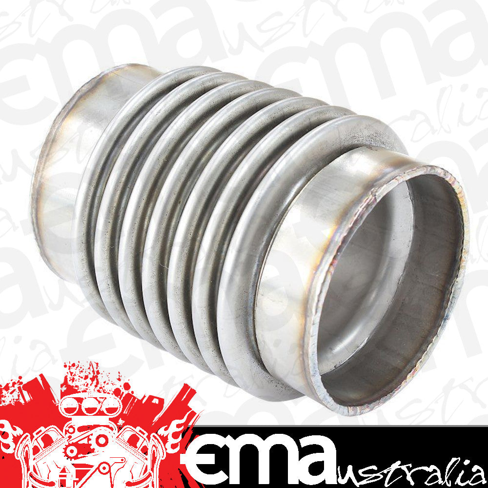 Aeroflow Performance Products AF9500-2500 2-1/2" I.D Exhaust Flex Pipe Joint 4" Long 304 S/Steel