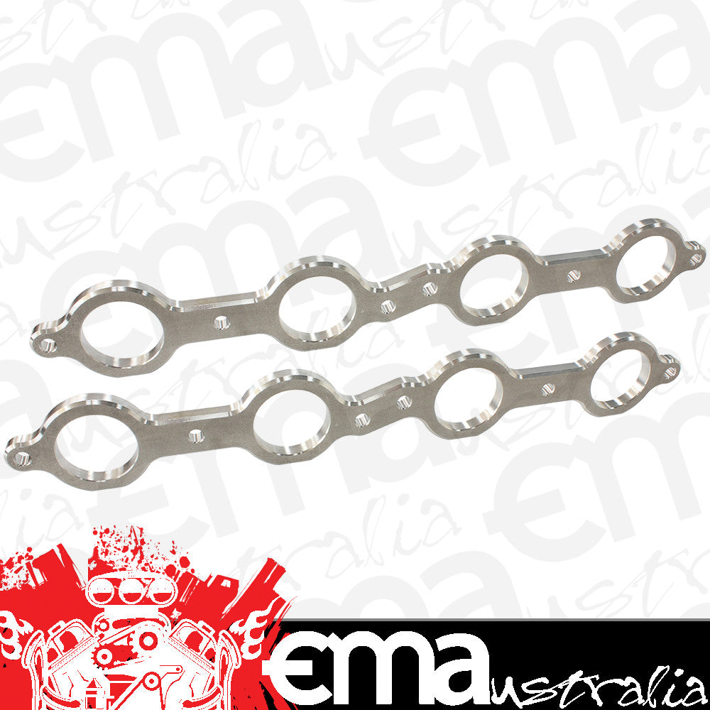 Aeroflow AF9551-1005 LS Chev Header Flanges 1-3/4" Round Port 1.75" Port