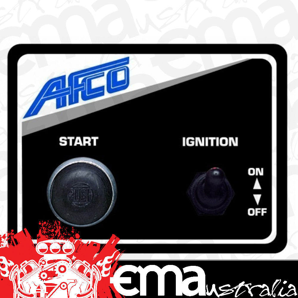 AFCO AFC85010B Switch Panel Ignition Switch/Starter Button 3''x4''