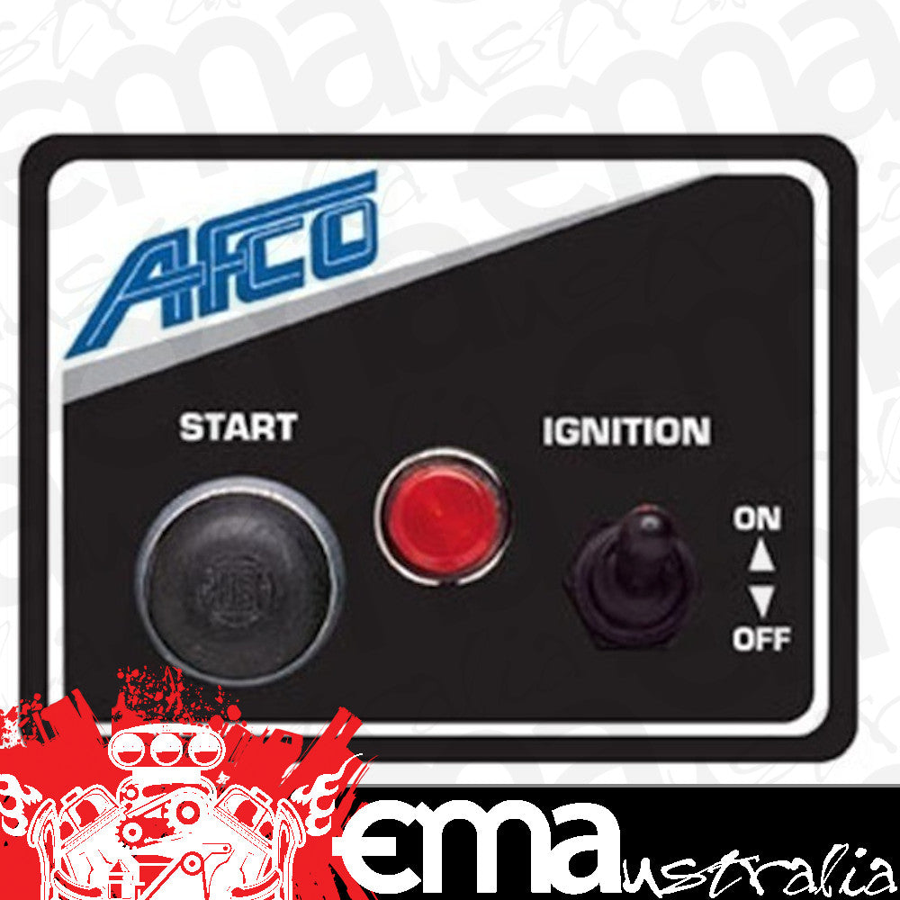 AFCO AFC85011B Switch Panel Ignition Switch/Starter Button w/ Light 3''x4''
