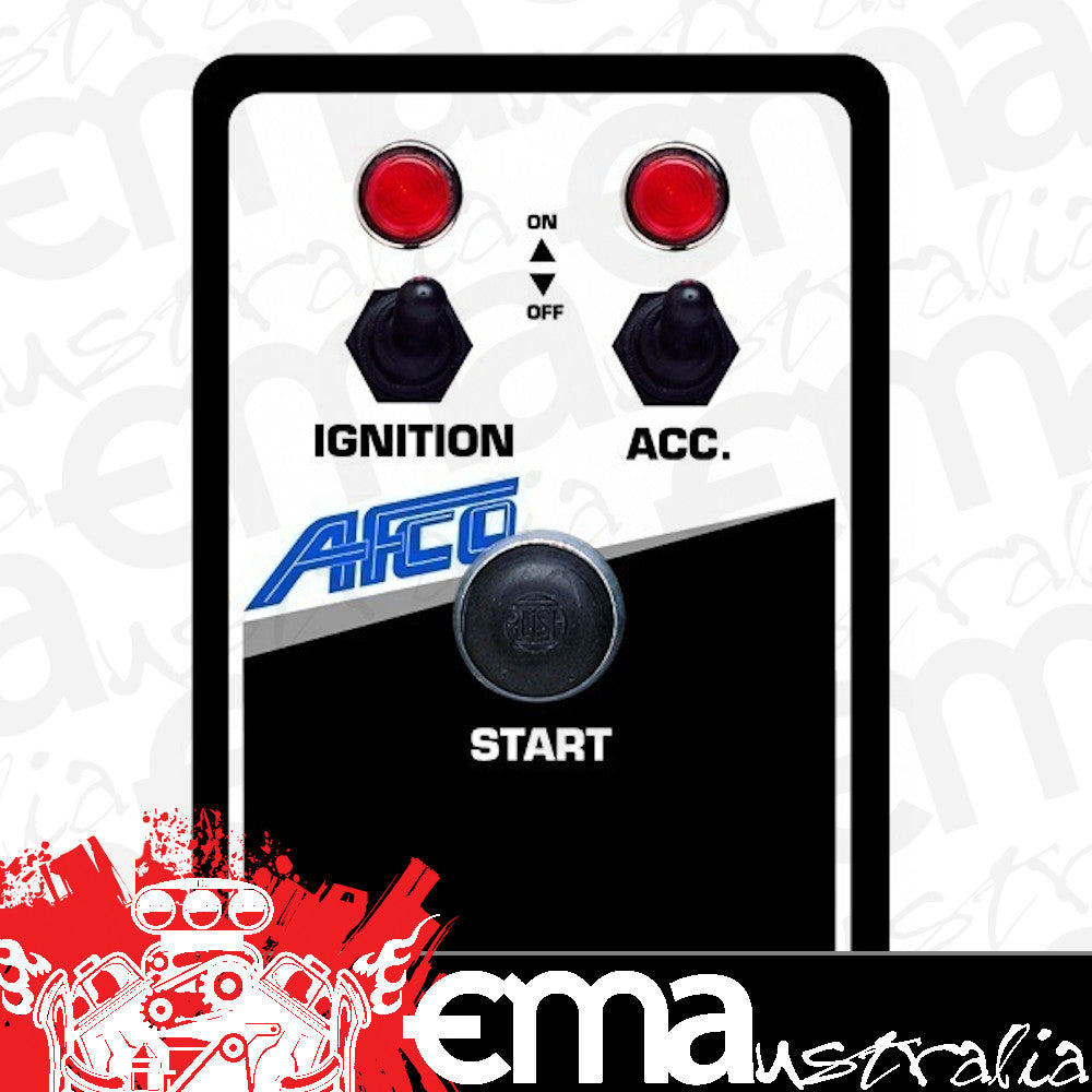 AFCO AFC85053B Switch Panel Ignition Switch/Accessory Switch/Starter Button w/ Lights 4-1/8''x5-7/8''