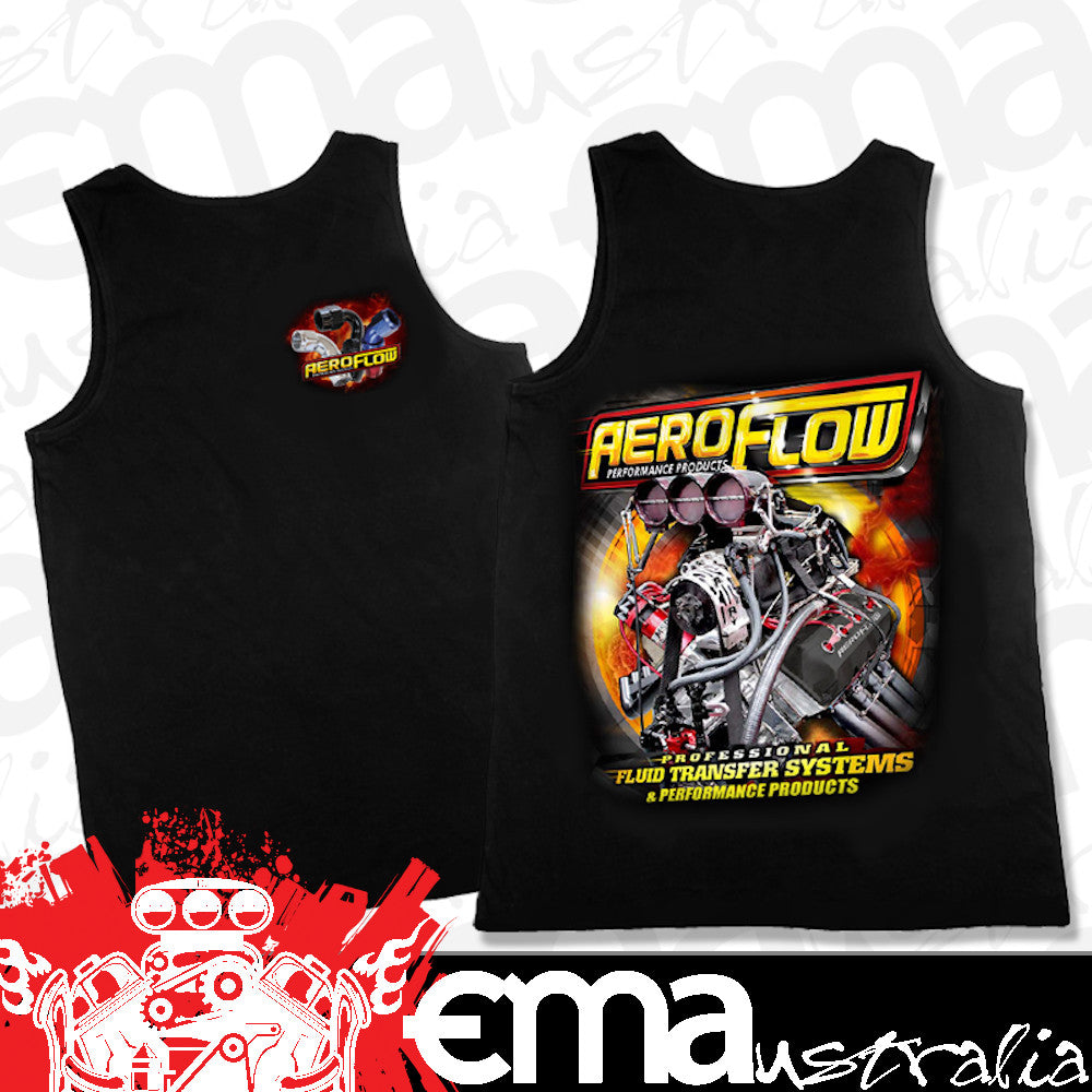 Aeroflow 'Nitro Hemi' Black Singlet (Small) (AFNITRO2SING-S)