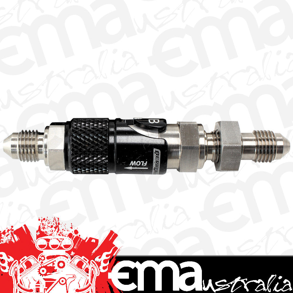 Aeroflow AFQR104-03BH Quick Relase -3 Epdm Seal Black Titanium Bulk Head