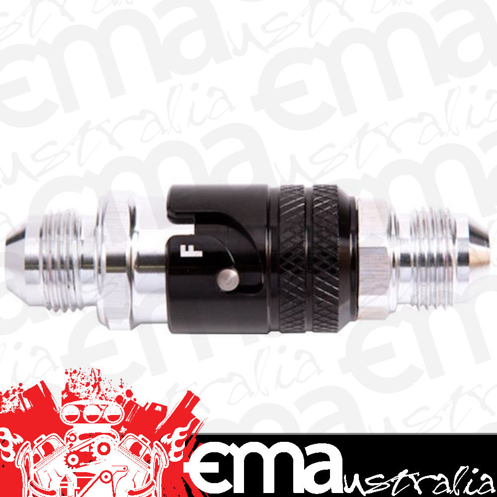 Aeroflow AFQR201-08 Quick Release -8 Buna N Seal Black Aluminum