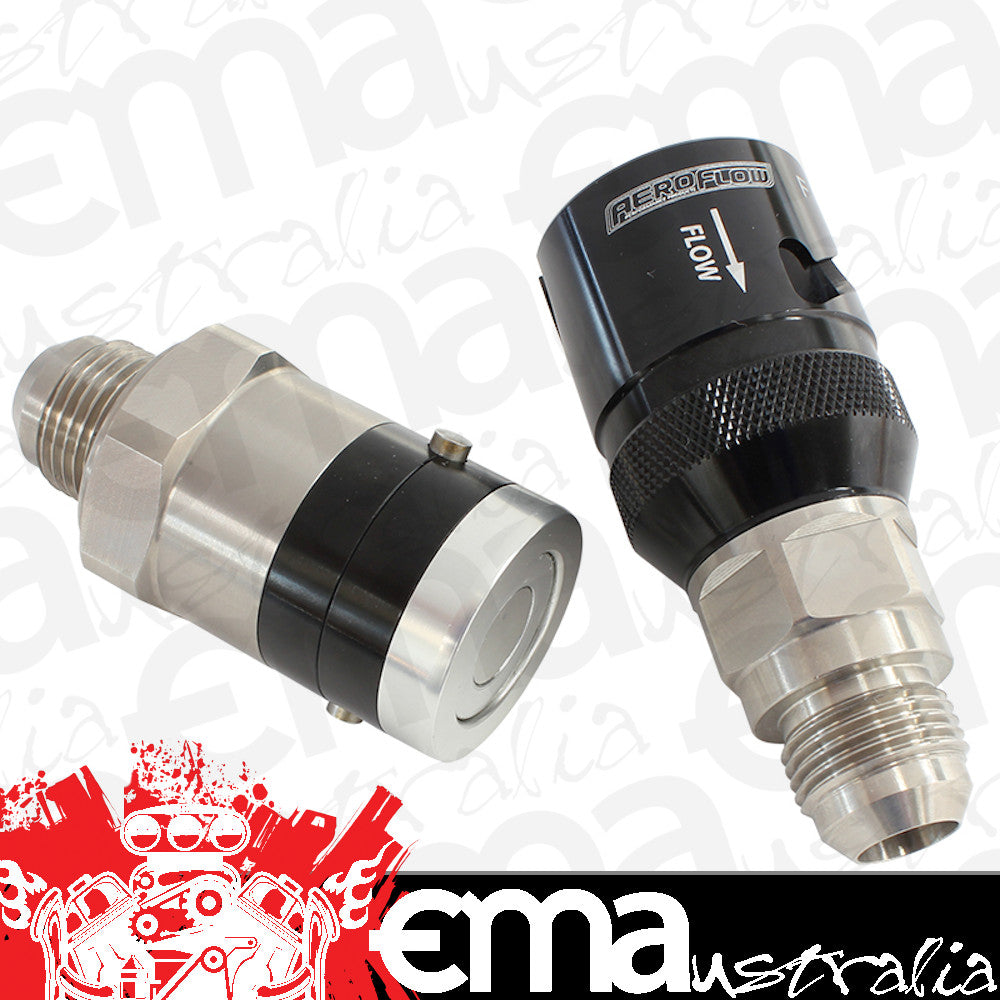 Aeroflow AFQR201-10 Quick Release -10 Buna N Seal Black Aluminum