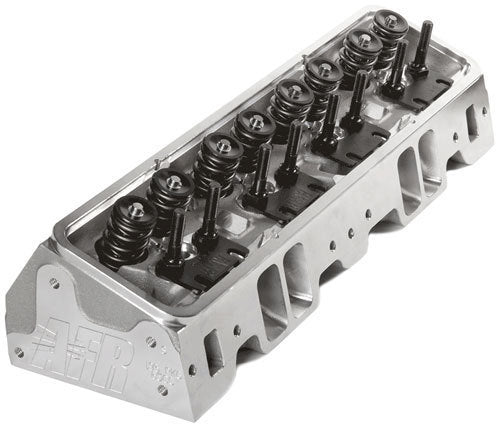 Air Flow Research AFR1040 195cc Eliminator Aluminium Cylinder Heads Angled Plug 65cc Combustion Chamber. suit S/B Chev