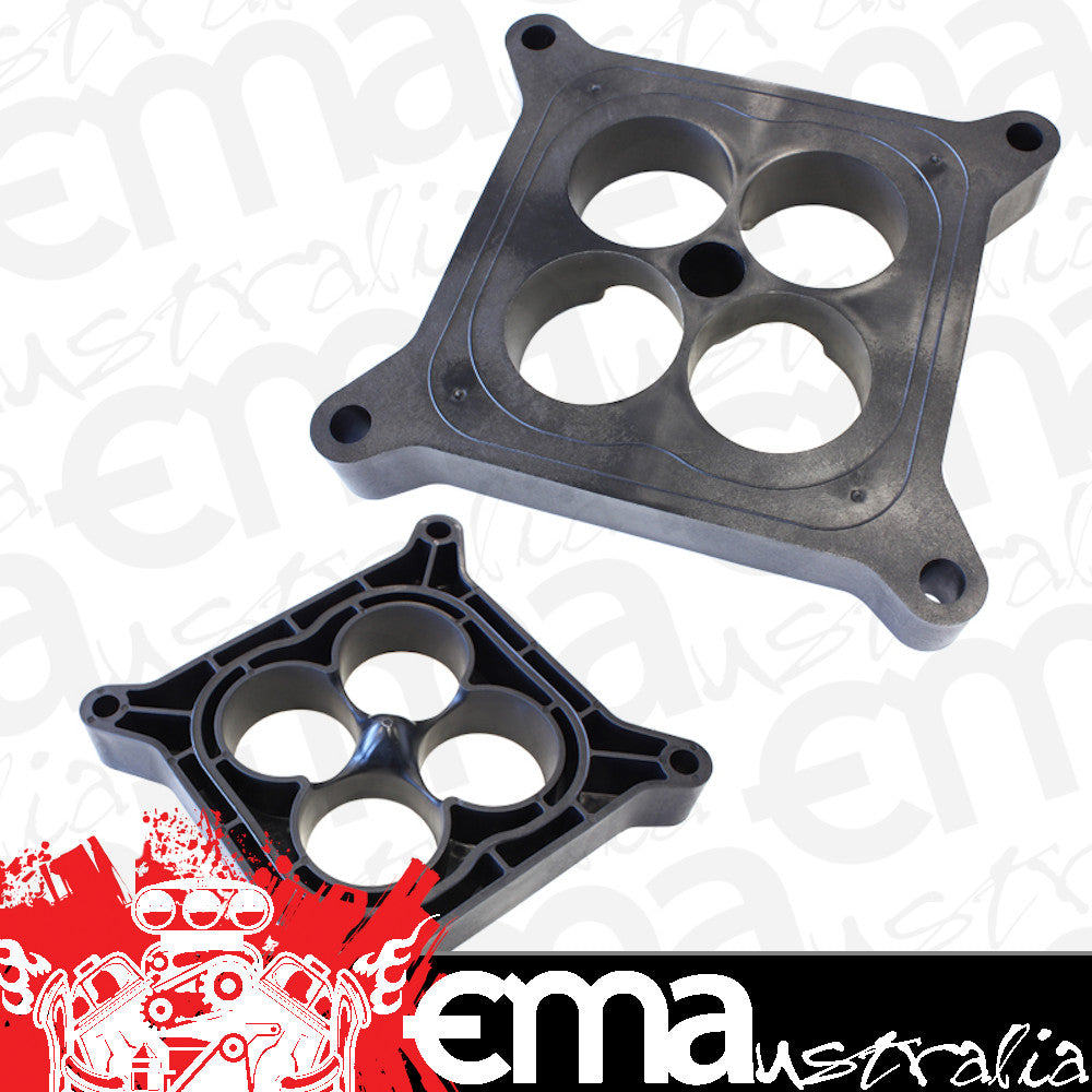 Air Flow Research AFR4460 Carburettor Spacer - Phenolic Plastic Tapered 4-Hole Lighweight ClOver Leaf suit 4150 Series