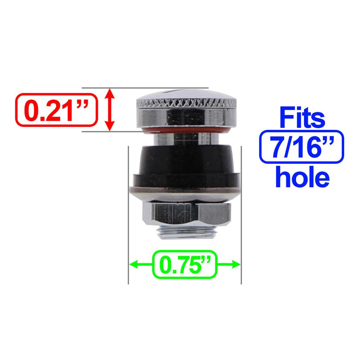ALLSTAR PERFORMANCE ALL44137 Valve Stem Flush Mount 4pk