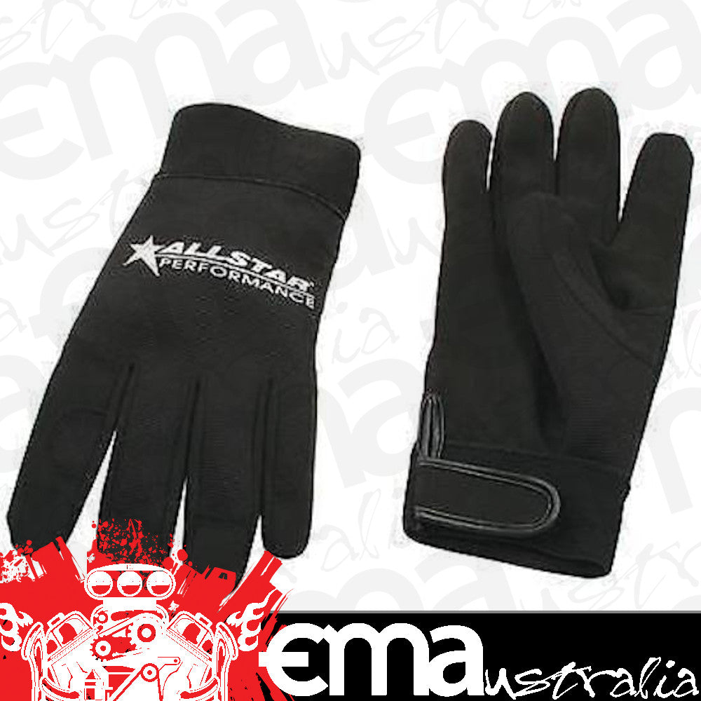 ALLSTAR PERFORMANCE ALL99940 Gloves Blk Med Crew Gloves