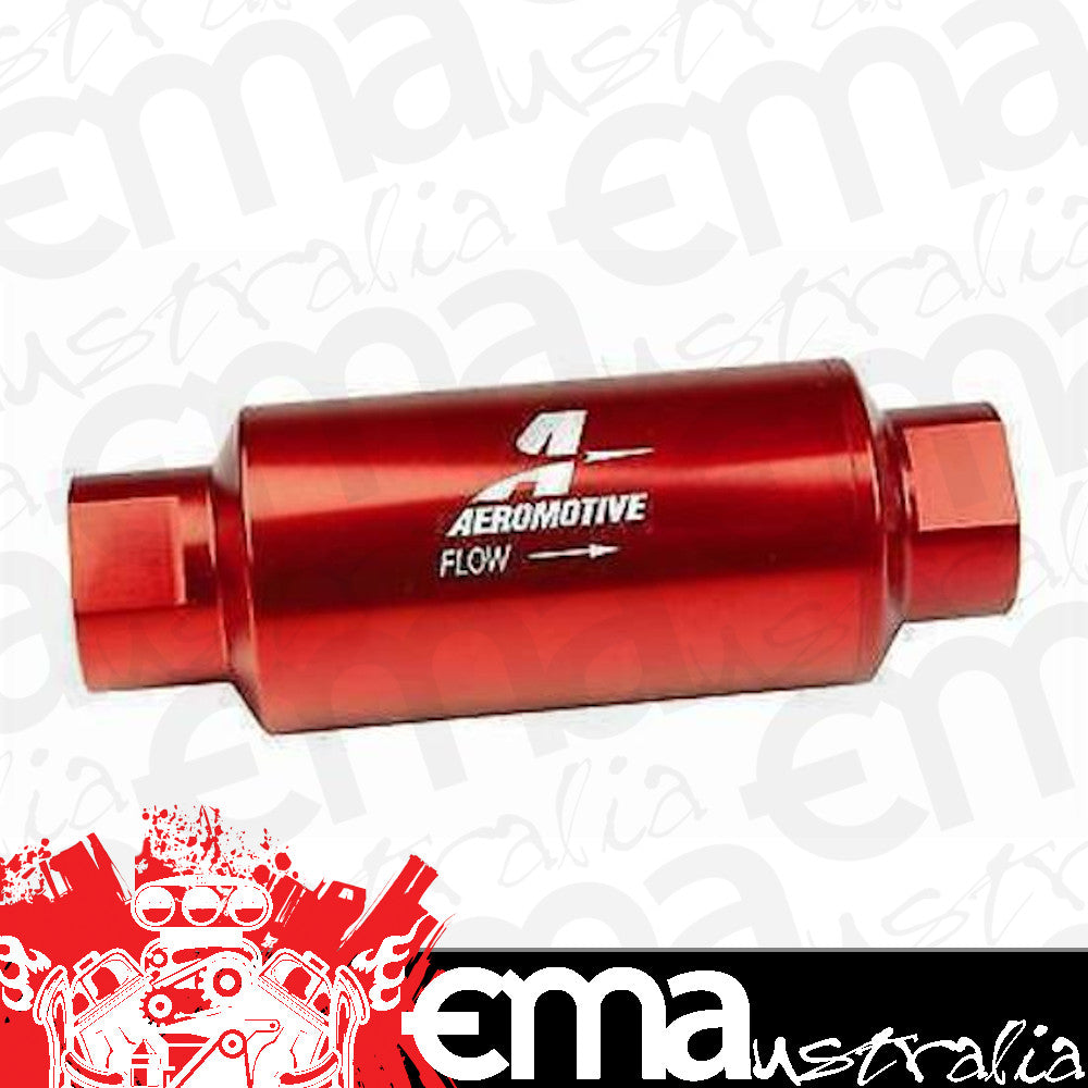 Aeromotive 100 Micron, ORB-10 Red Fuel Filter 12304