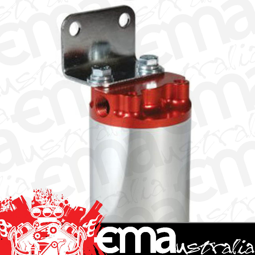 Aeromotive 10 Micron, Red/Polished Canister Fuel Filter 12308