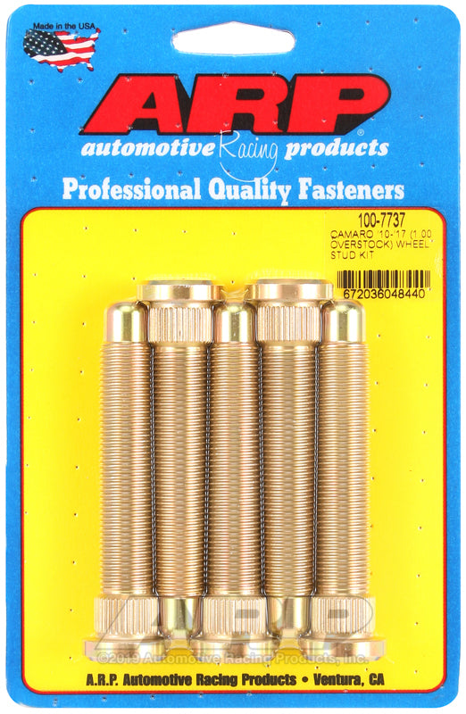 ARP Fasteners ARP100-7737 100-7737 Camaro '10 - '17 M14 1.000 Over Stock Wheel Stud Kit