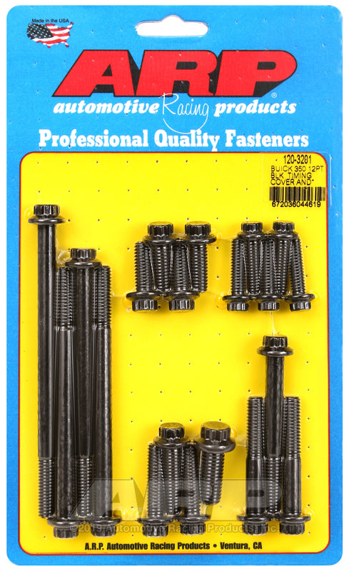 ARP 120-3201 Buick 350 Timing Cover & Water Pump 12PT Bolt Kit