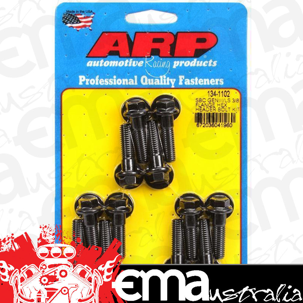 ARP Fasteners ARP134-1102 134-1102 SB Chevy/Gen 3 LS 3/8 Flange Hex Header Bolt Kit