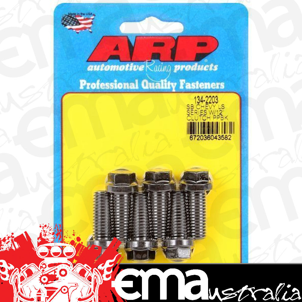 Chev / Holden Small Block Gen III/IV 4.8L/294, 5.3L/323, 5.7L/350, 6.0L/364 C.I.D. with 12" clutch 134-2203 SB Chevy 3/LS Series w/ Pressure Plate Bolt Kit ARP Fasteners