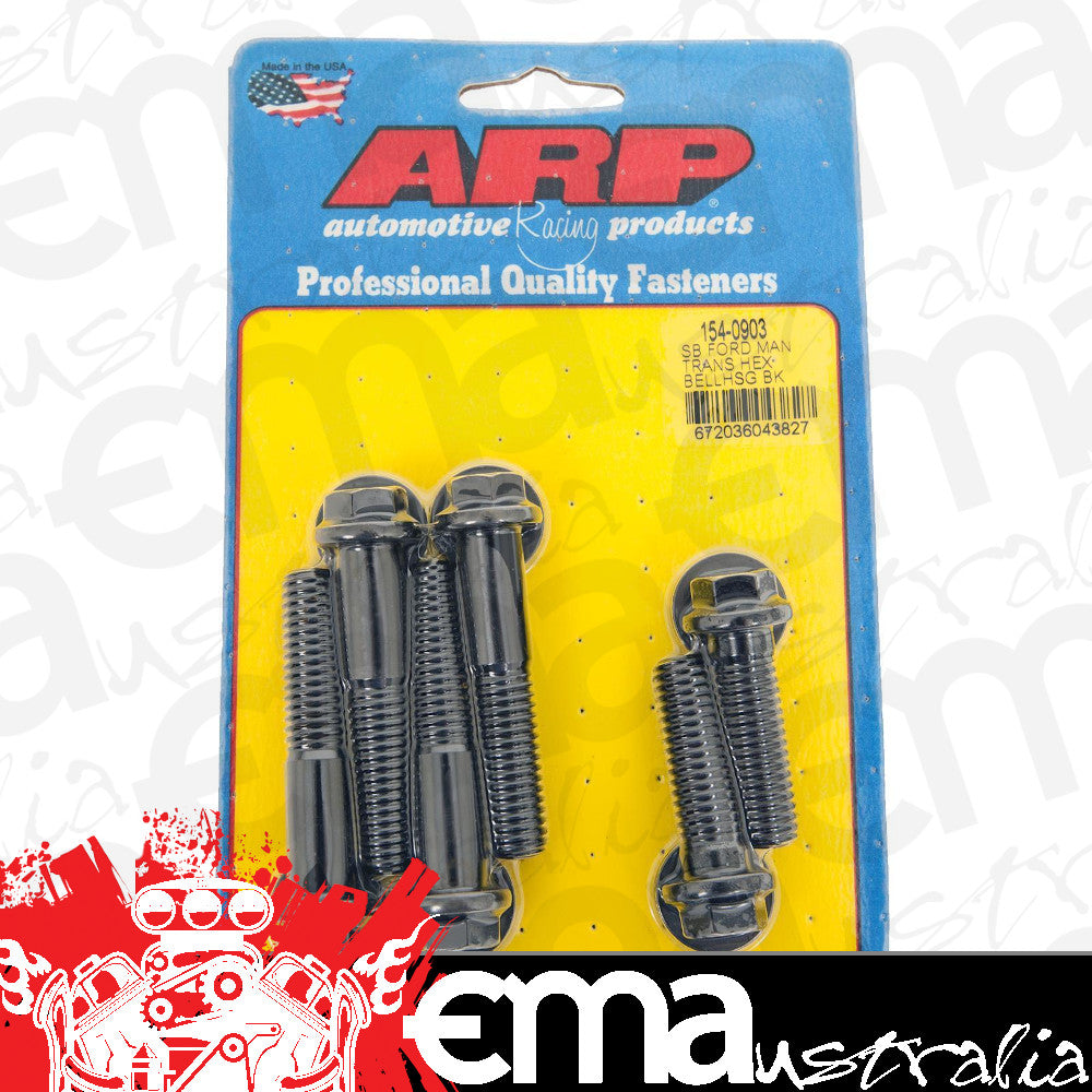 Ford small block Windsor 289-351ci V8 154-0903 SB Manual Trans Hex Bellhousing Bolt Kit ARP Fasteners ARP154-0903