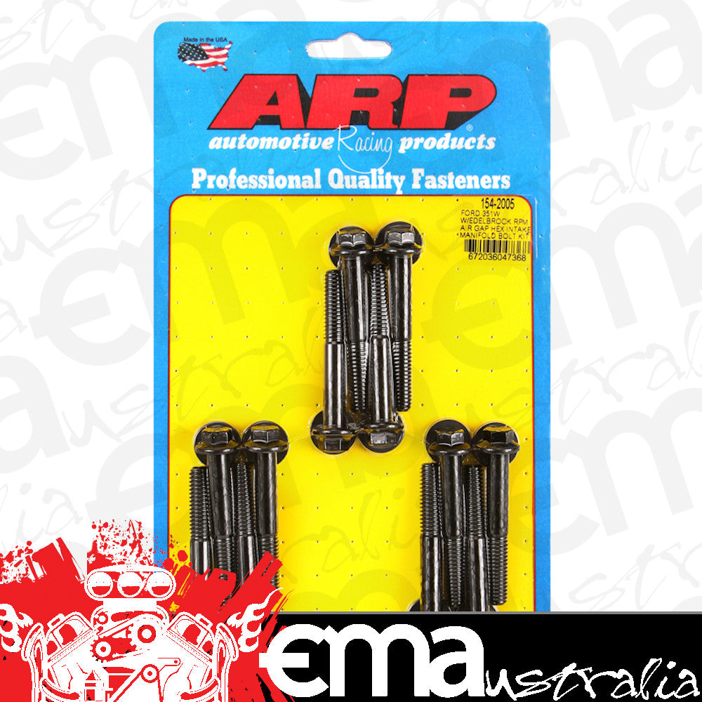 ARP 154-2005 Ford 351W w/ Edelbrock RPM Air Gap Hex Intake Manifold Bolt Kit