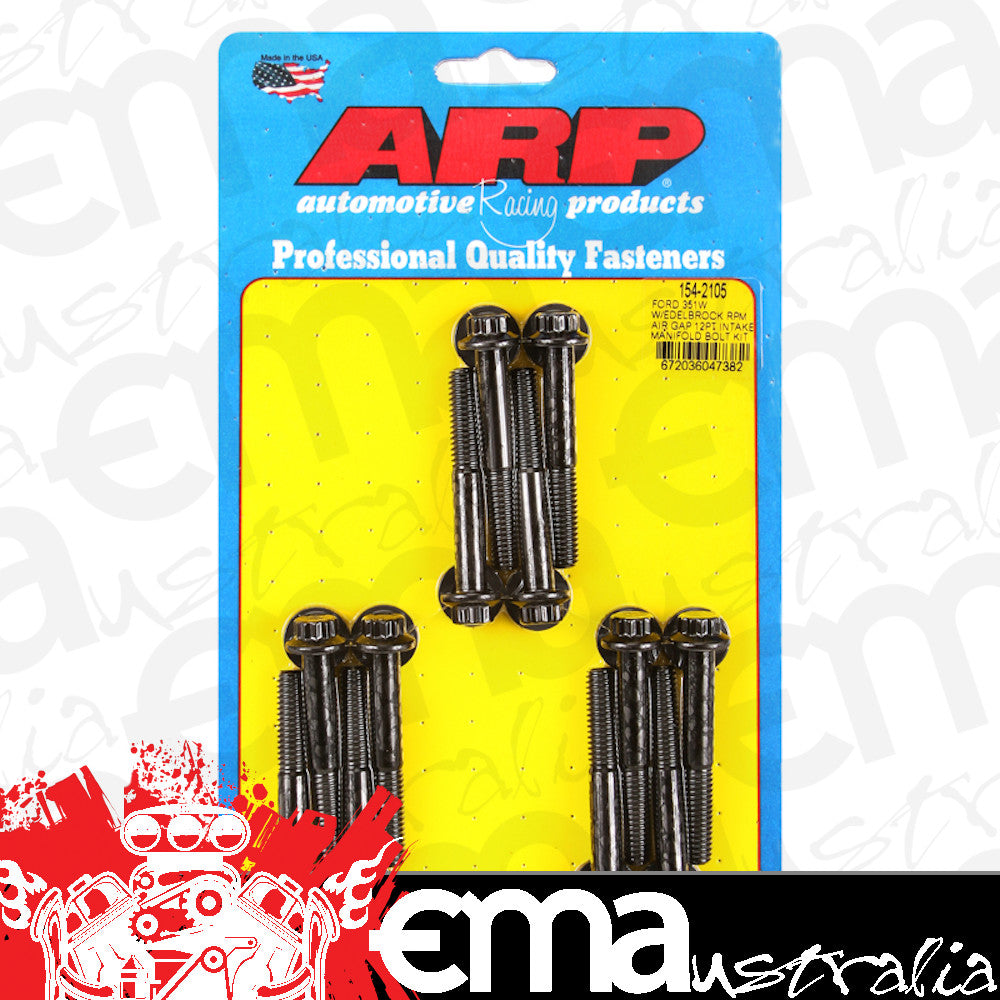 ARP 154-2105 Ford 351W w/ Edelbrock RPM Air Gap 12PT Intake Manifold Bolt Kit