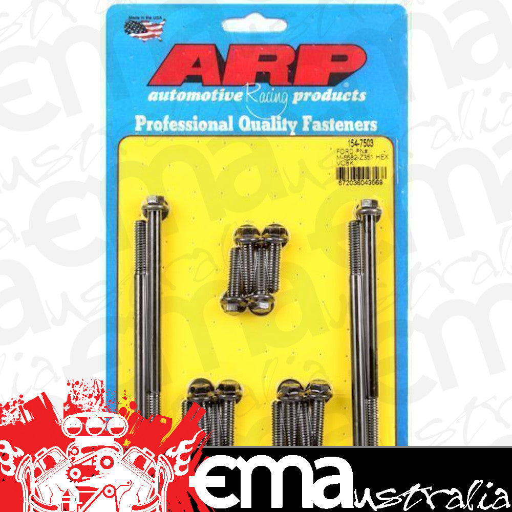 ARP 154-7503 SB Ford Pn# M-6582-Z351 Hex Valve Cover Bolt Kit