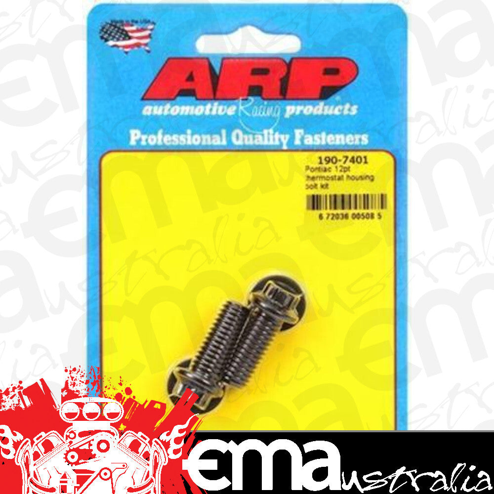 ARP 190-7401 Pontiac 12PT Thermostat Housing Bolt Kit
