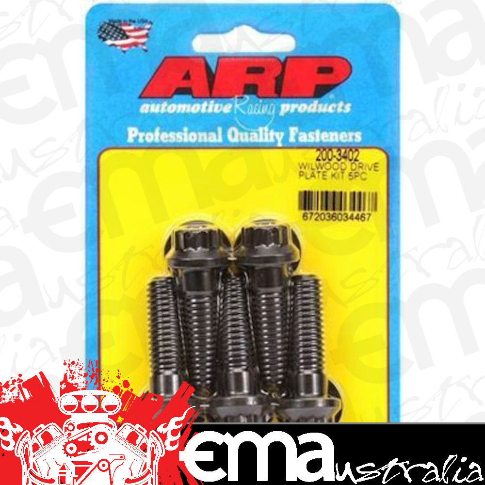 ARP 200-3402 WilwoOD Drive Plate Bolt 7/16 Drilled 12 PT 5Pcs