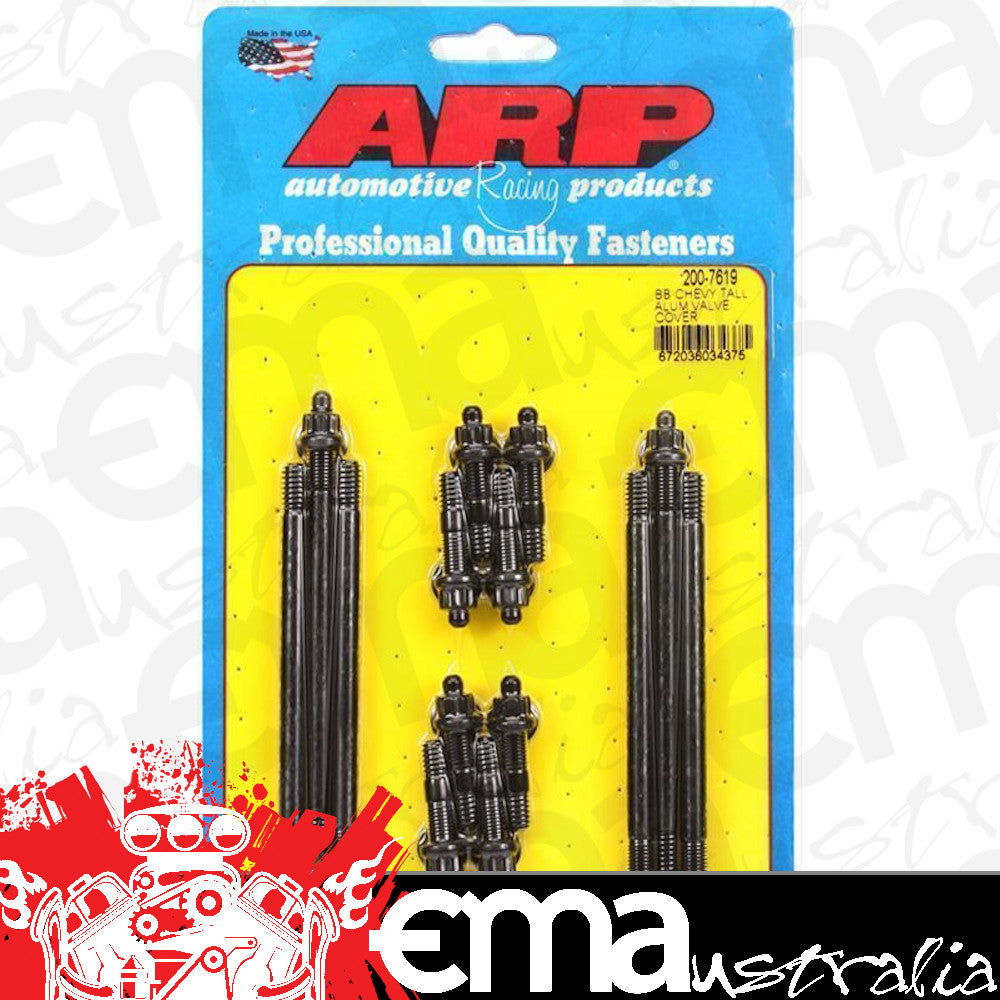 Chev big block V8 with Cast Aluminium Covers 200-7619 BB Chevy B&B Hb Tall Aluminum Valve Cover Stud Kit ARP Fasteners ARP200-7619