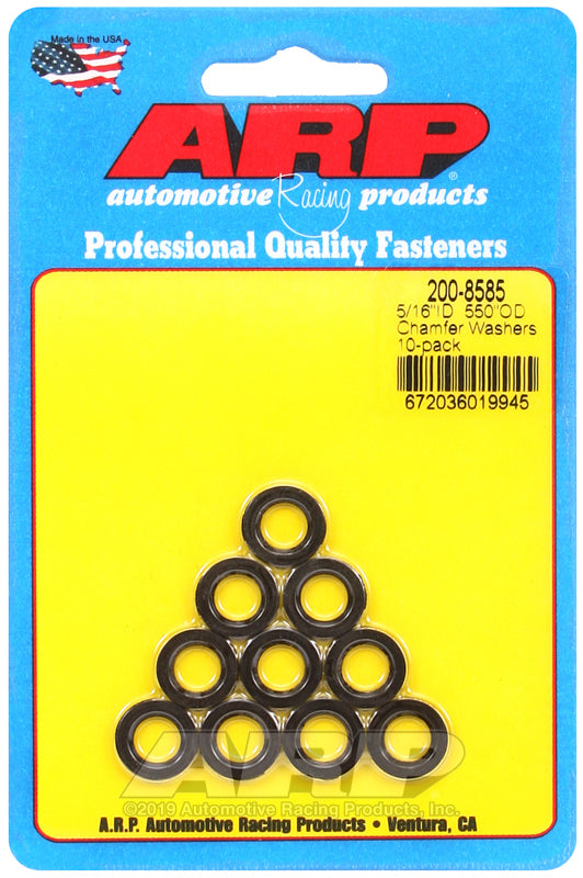 ARP 200-8585 5/16 ID .550 OD Chamfer Washers