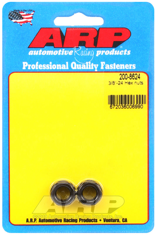 ARP 200-8624 3/8-24 Hex Nut Kit