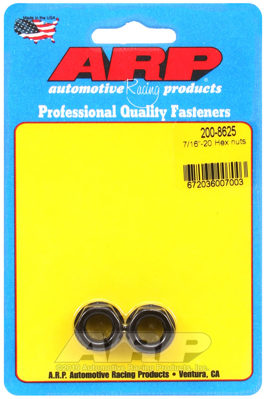 ARP 200-8625 7/16-20 Hex Nut Kit
