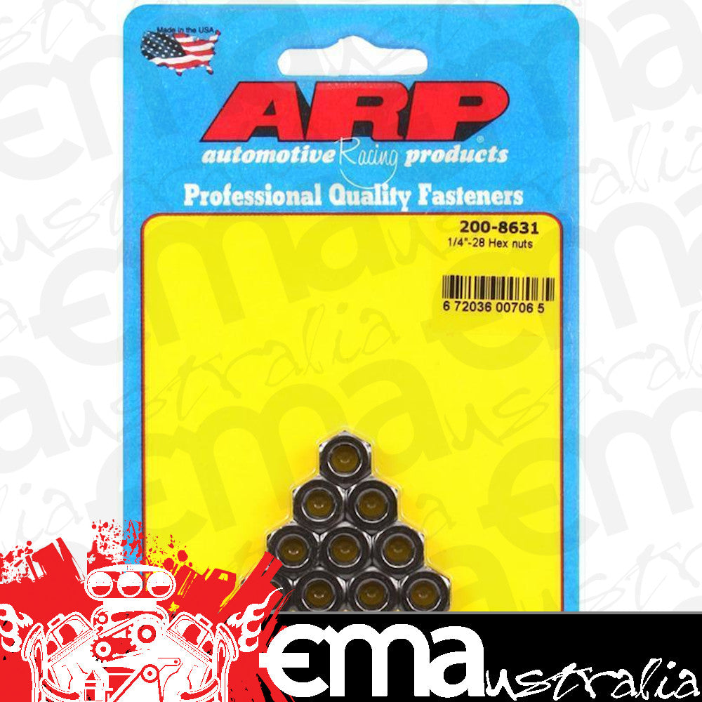 ARP Fasteners ARP200-8631 200-8631 1/4-28 Hex Nut Kit