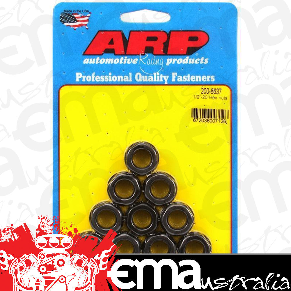 ARP 200-8637 1/2-20 Hex Nut Kit