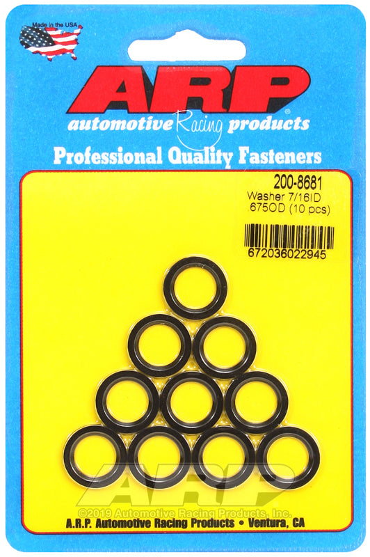 ARP Fasteners ARP200-8681 200-8681 7/16 ID 5/8 OD Chamfer Con Rod Washers