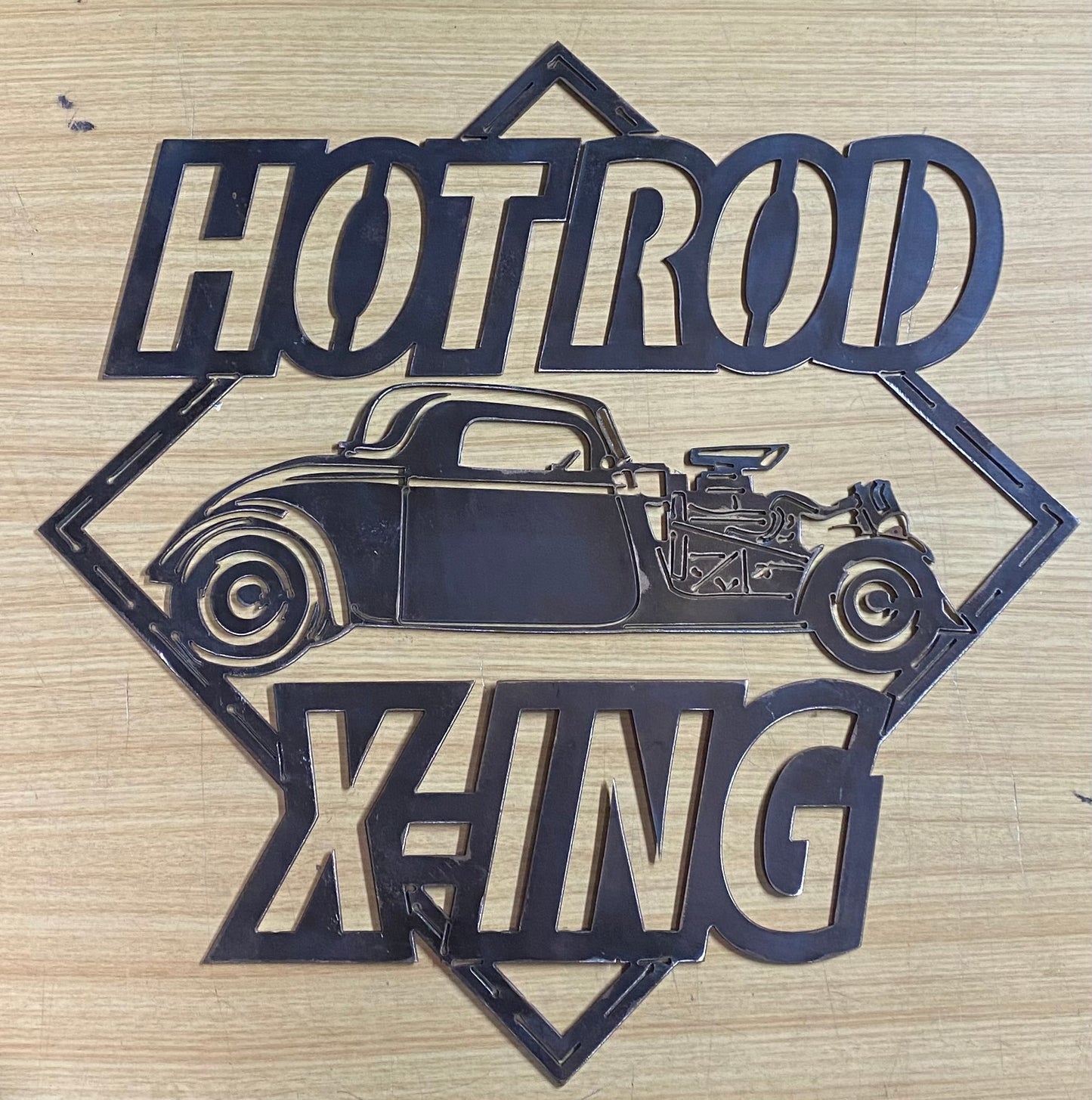 EMA-PC-012 Hotrod X-ING Plasma Cut Sign 51cm x 51cm