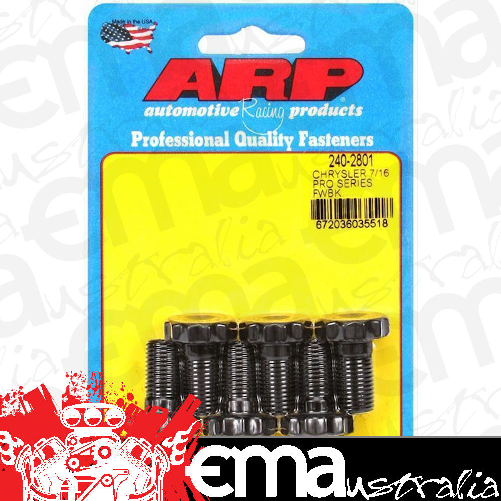 Chrysler, Slant Six, 3.9L V6 & V8 240-2801 7/16 Pro Series Flywheel Bolt Kit ARP Fasteners ARP240-2801
