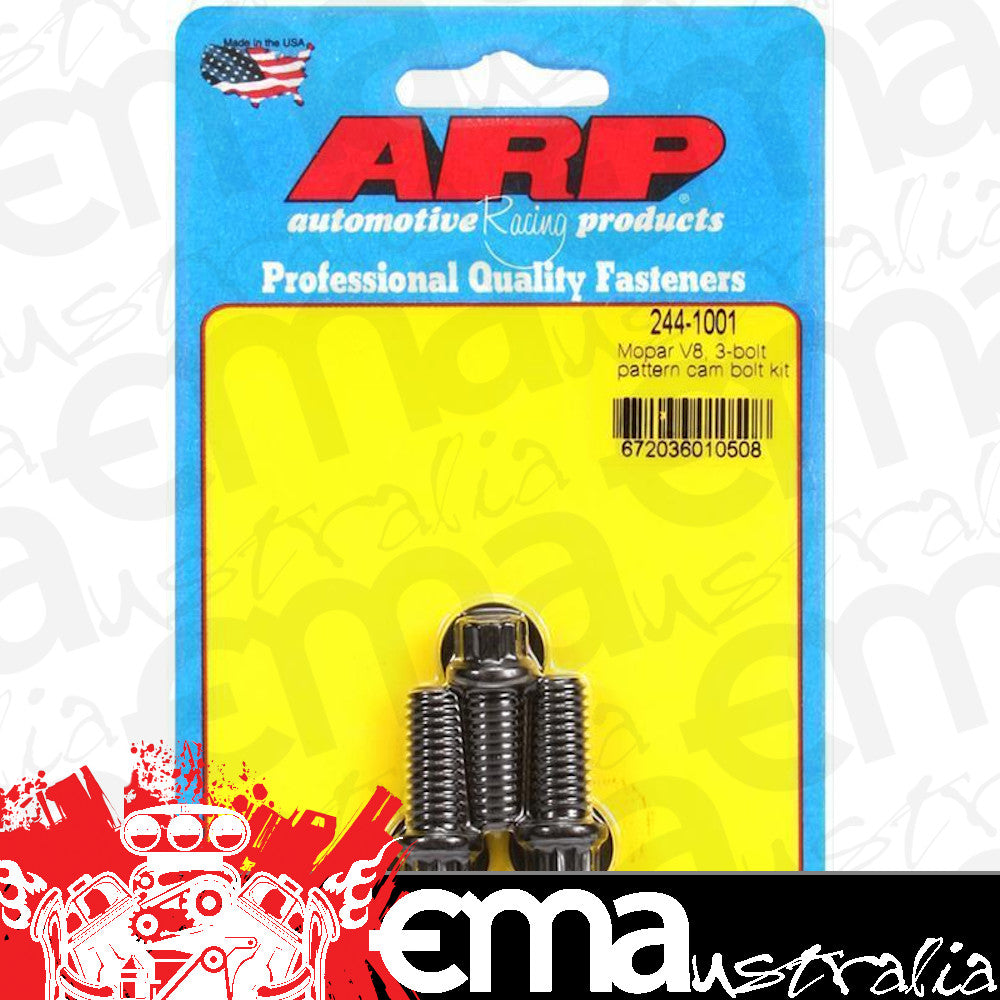 Chrysler Mopar big block 383-440 C.I.D. Wedge & 426 Hemi 244-1001 V8 3-Bolt Pattern Cam Bolt Kit ARP Fasteners ARP244-1001