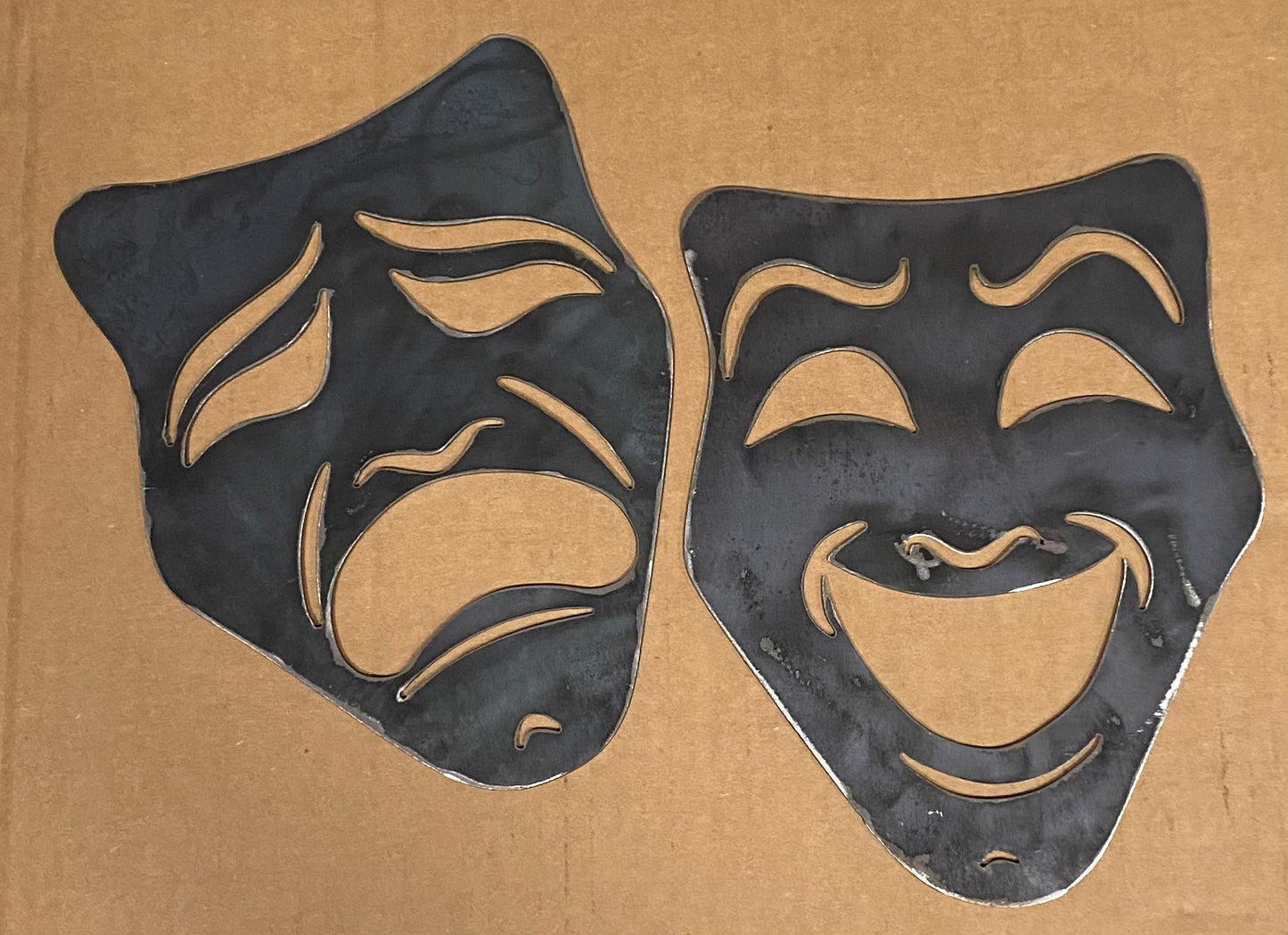 EMA-PC-016 Tiyatro Mask Plasma Cut Sign 37cm x 25cm