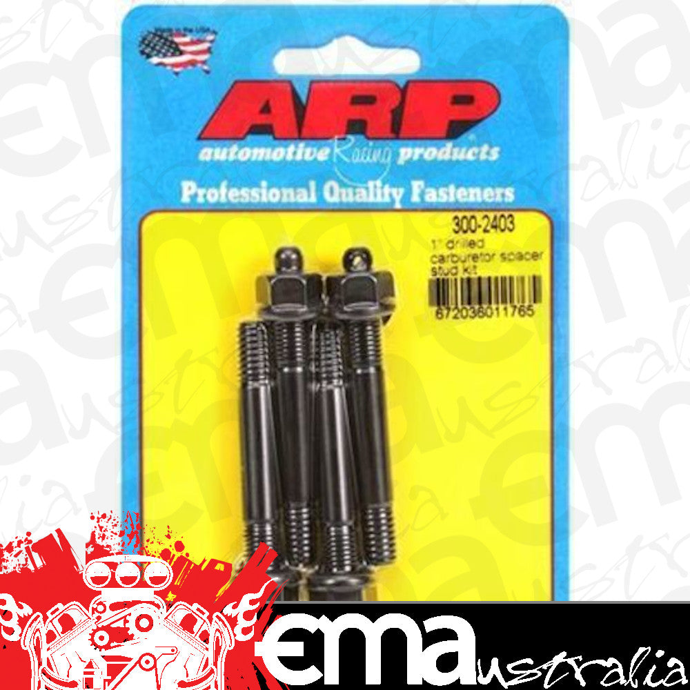 ARP 300-2407 1" Drilled Carburetor Spacer Stud Kit