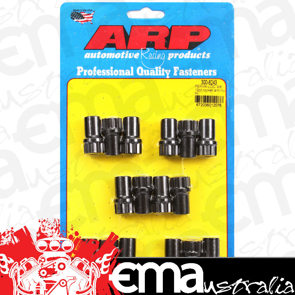 ARP 300-8243 Perma-Loc? Adjustable 3/8 12PT Rocker Arm Nut Kit