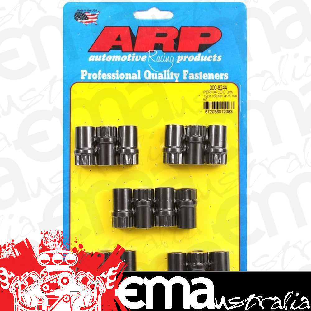 ARP 300-8244 Perma-Loc? Adjustable 3/8 12PT Rocker Arm Nut Kit