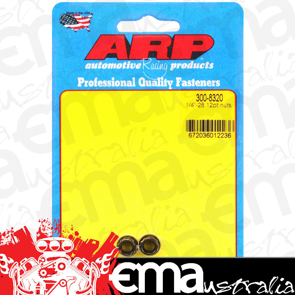ARP Fasteners ARP300-8320 300-8320 1/4-28 12PT Nut Kit