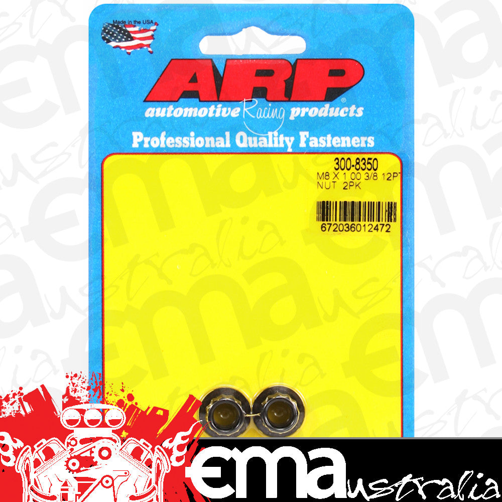 ARP 300-8350 M8 X 1.00 12PT Nut Kit