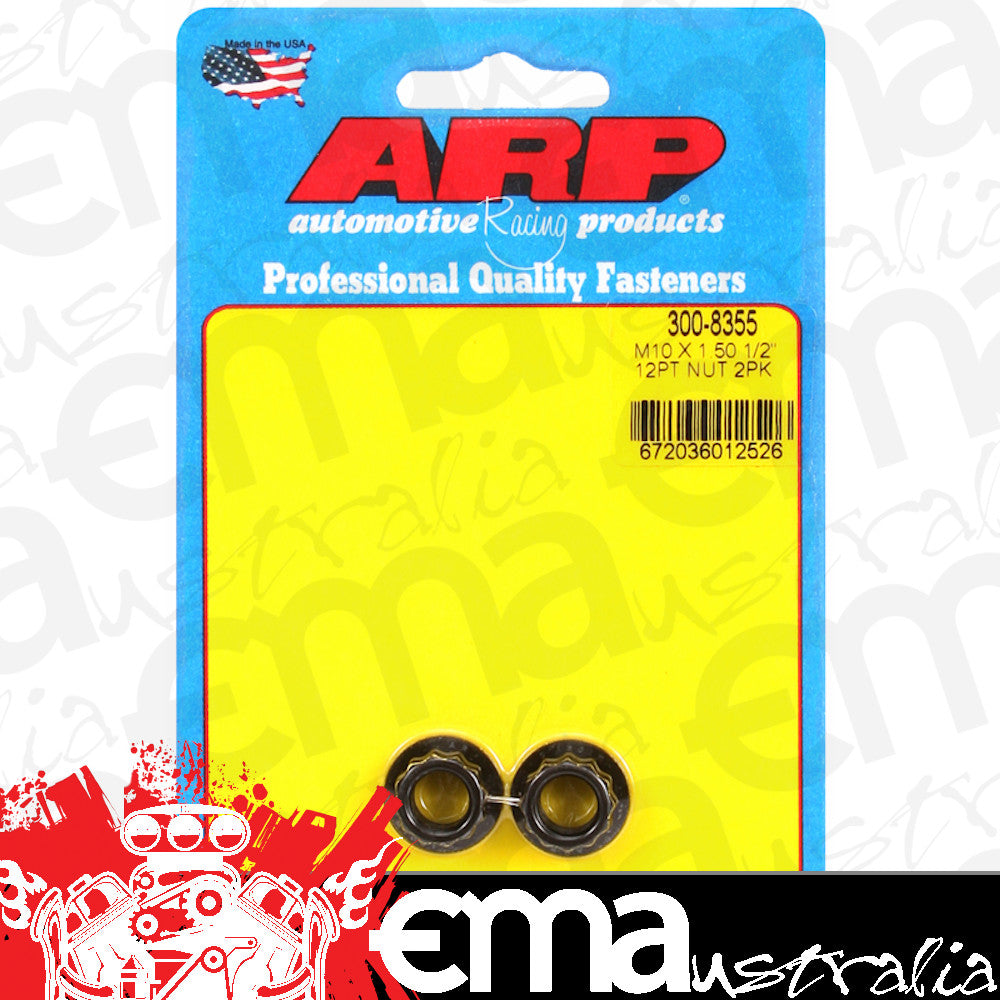 ARP Fasteners ARP300-8355 300-8355 M10 X 1.50 12PT Nut Kit