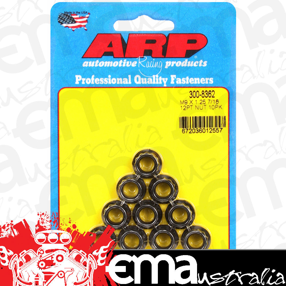 ARP 300-8362 M9 X 1.25 12PT Nut Kit