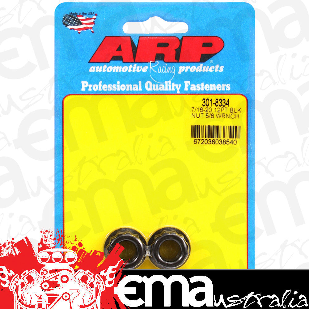 ARP Fasteners ARP301-8334 301-8334 7/16-20 5/8 Socket 12 PT Nut Kit