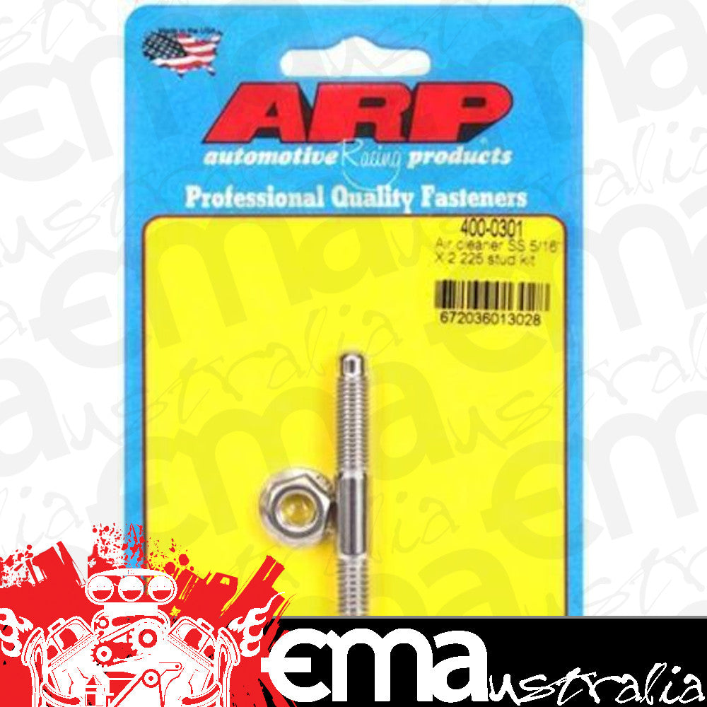 ARP 400-0301 5/16 X 2.225 SS Air Cleaner Stud Kit