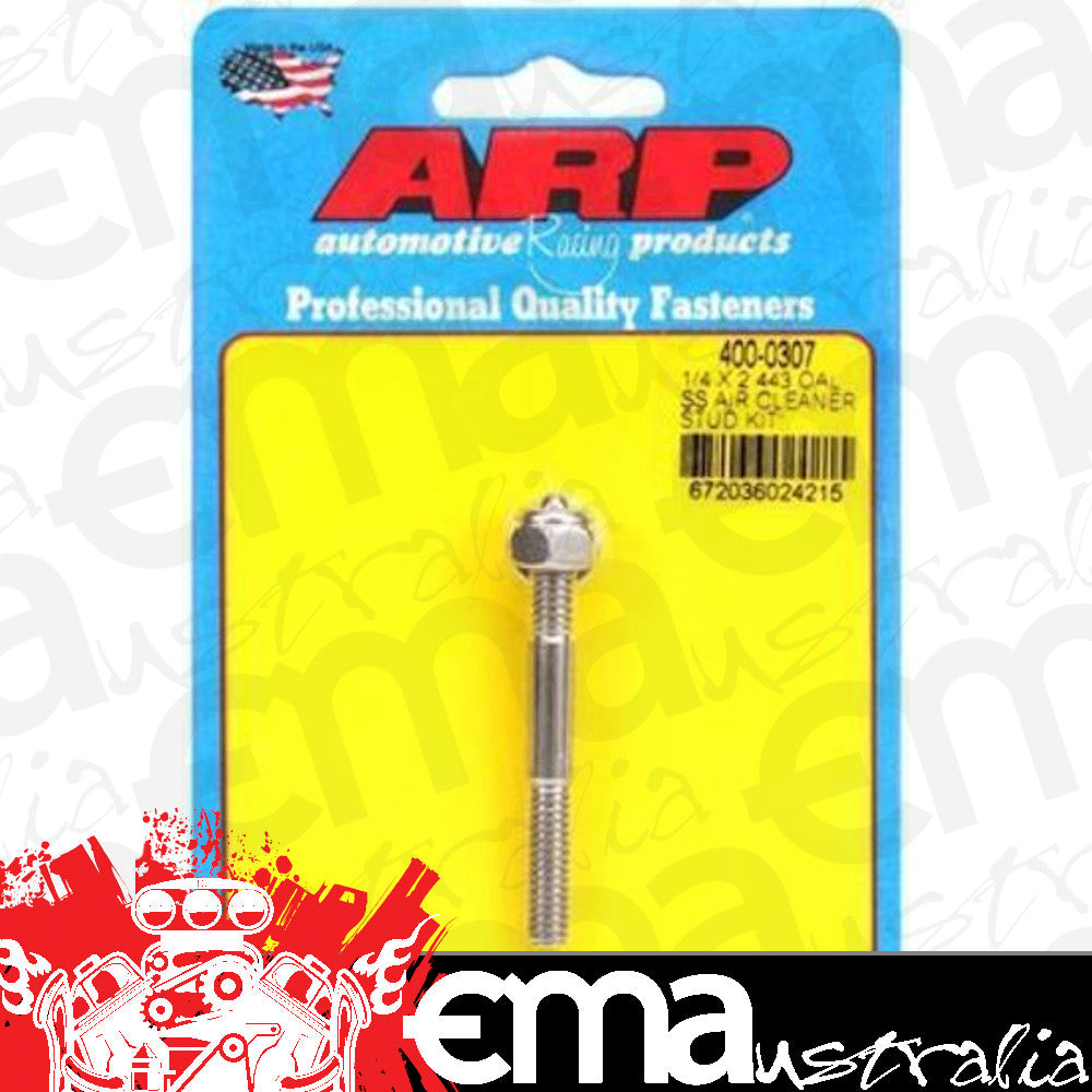 ARP 400-0307 1/4 X 2.443 SS Air Cleaner Stud Kit