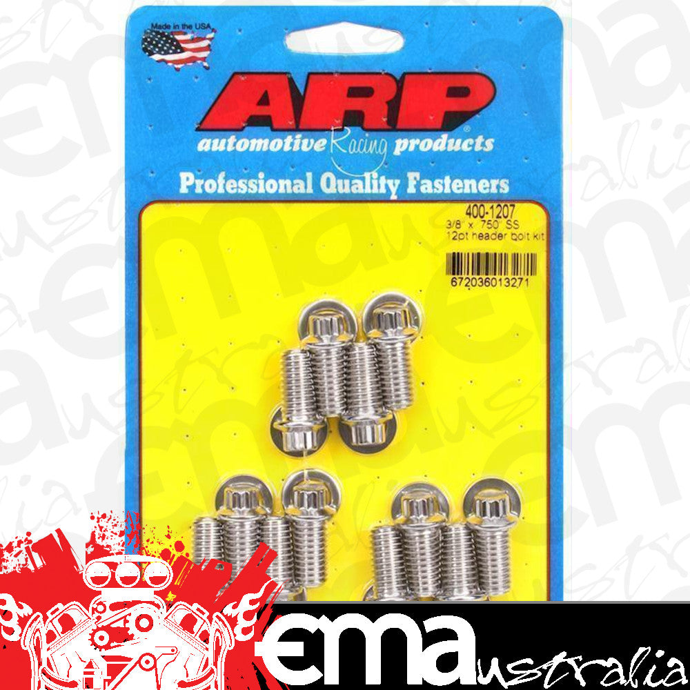 ARP 400-1207 3/8 X .750 SS 12PT Header Bolt Kit