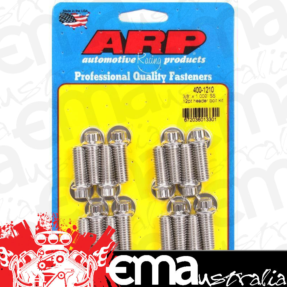 ARP 400-1210 3/8 X 1.000 SS 12PT Header Bolt Kit