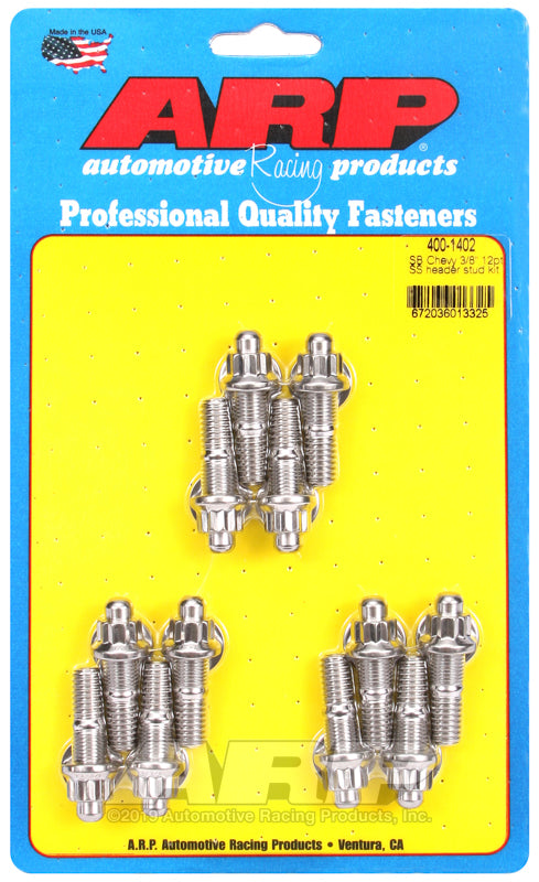 ARP 400-1402 SB Chevy 3/8 12PT SS Header Stud Kit